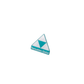Pin Badges - Printed with Epoxy Stainless Steel in White/Teal